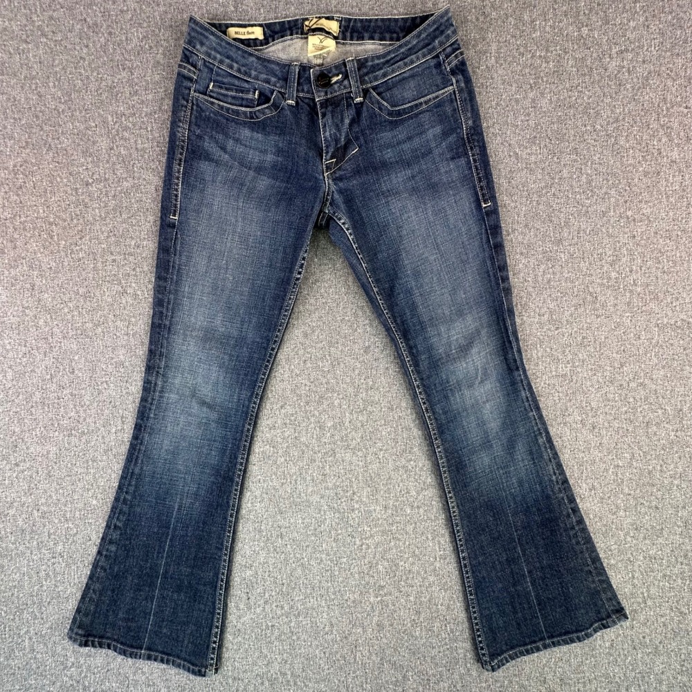 William Rast Jeans Womens 27 Belle Flare Blue Embroidered Low Rise Excellent